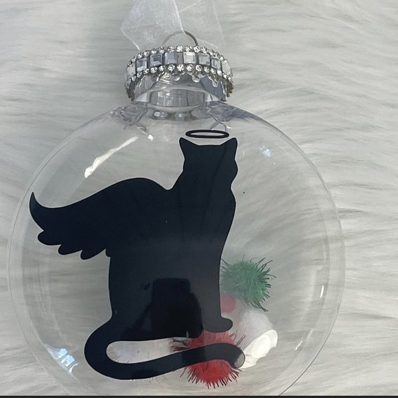 Memorial Kitty Cat Ornament, Keepsake Kitten Gift, Handmade Custom/Personalized - Picture 5 of 10